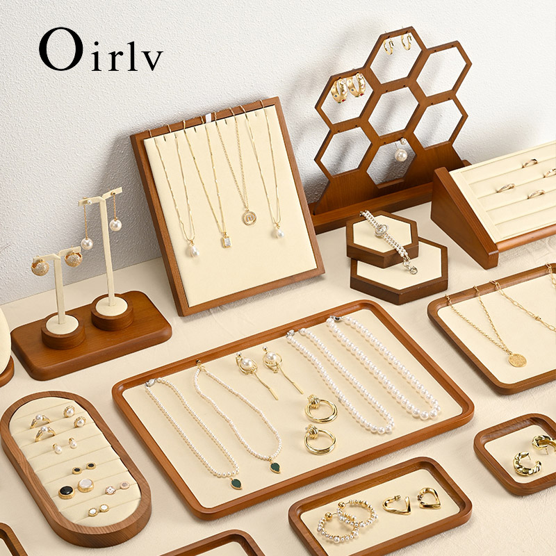 Body Jewelry Display - Orilv Wooden Jewelry Stand Necklace Display