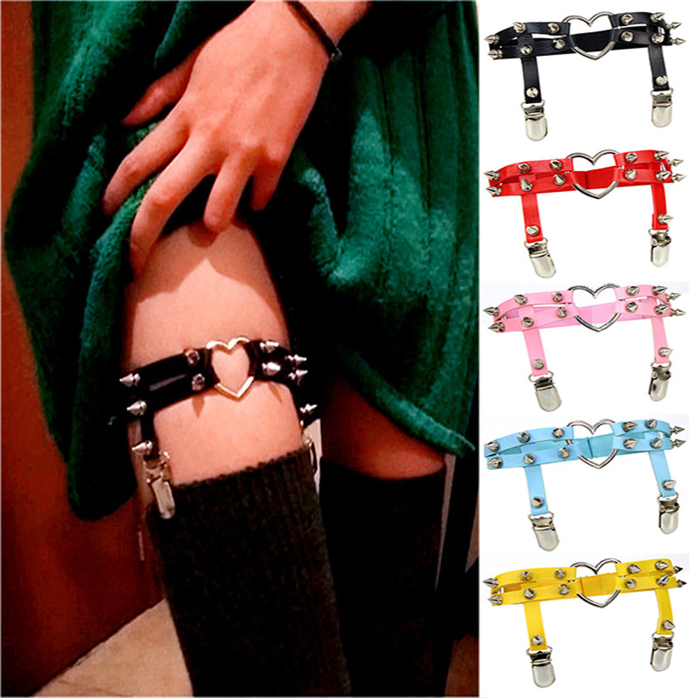 Body Jewelry Chains - 1Pcs Women Punk Goth Heart PU