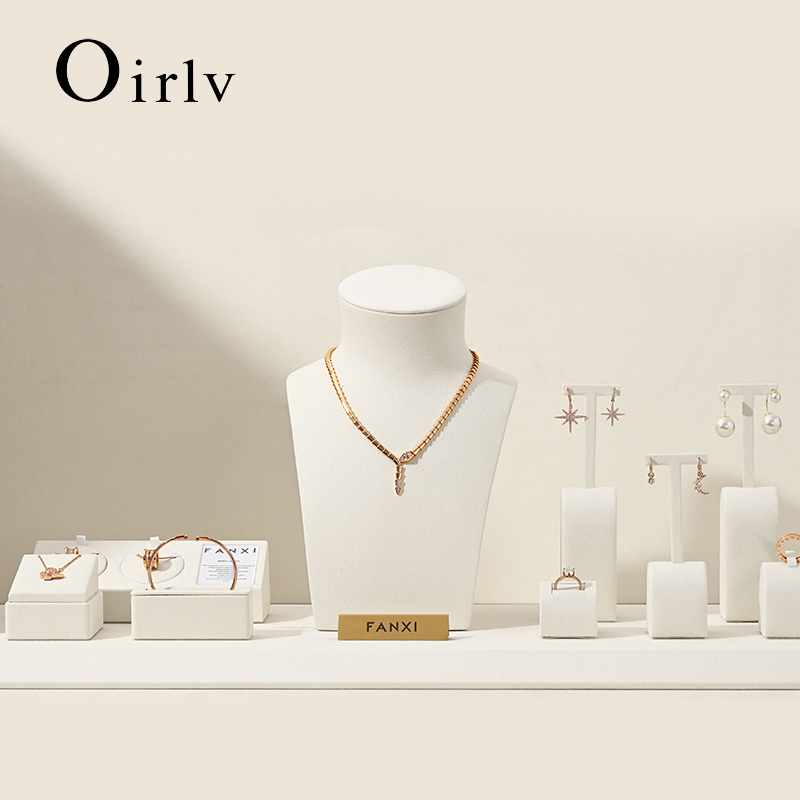Body Jewelry Display - Oirlv Beige Jewelry Display Stand for