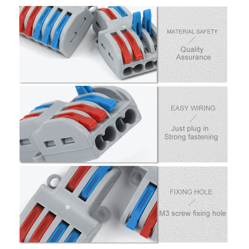 Quick Wire Connector Universal - Threadless Push Pin ulasan dan harga