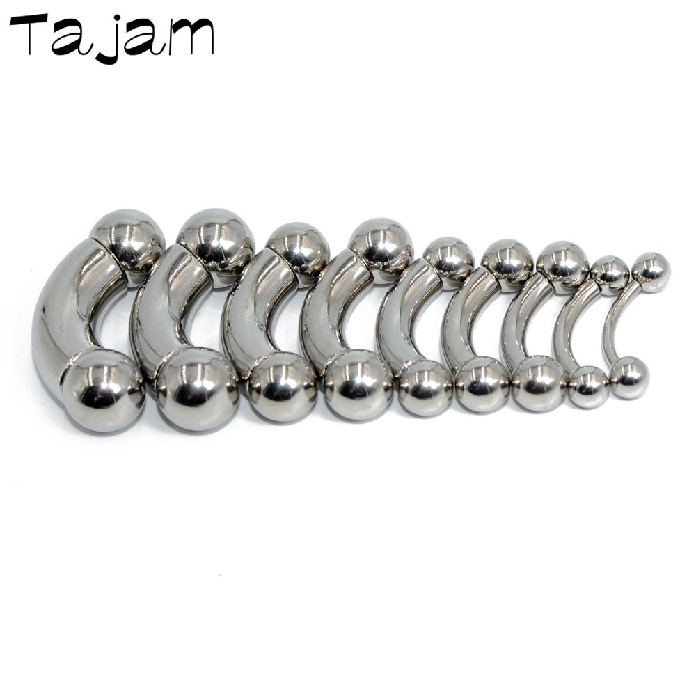 1PC Stainless Steel Straight B - Nipple Bar Curved ulasan dan harga