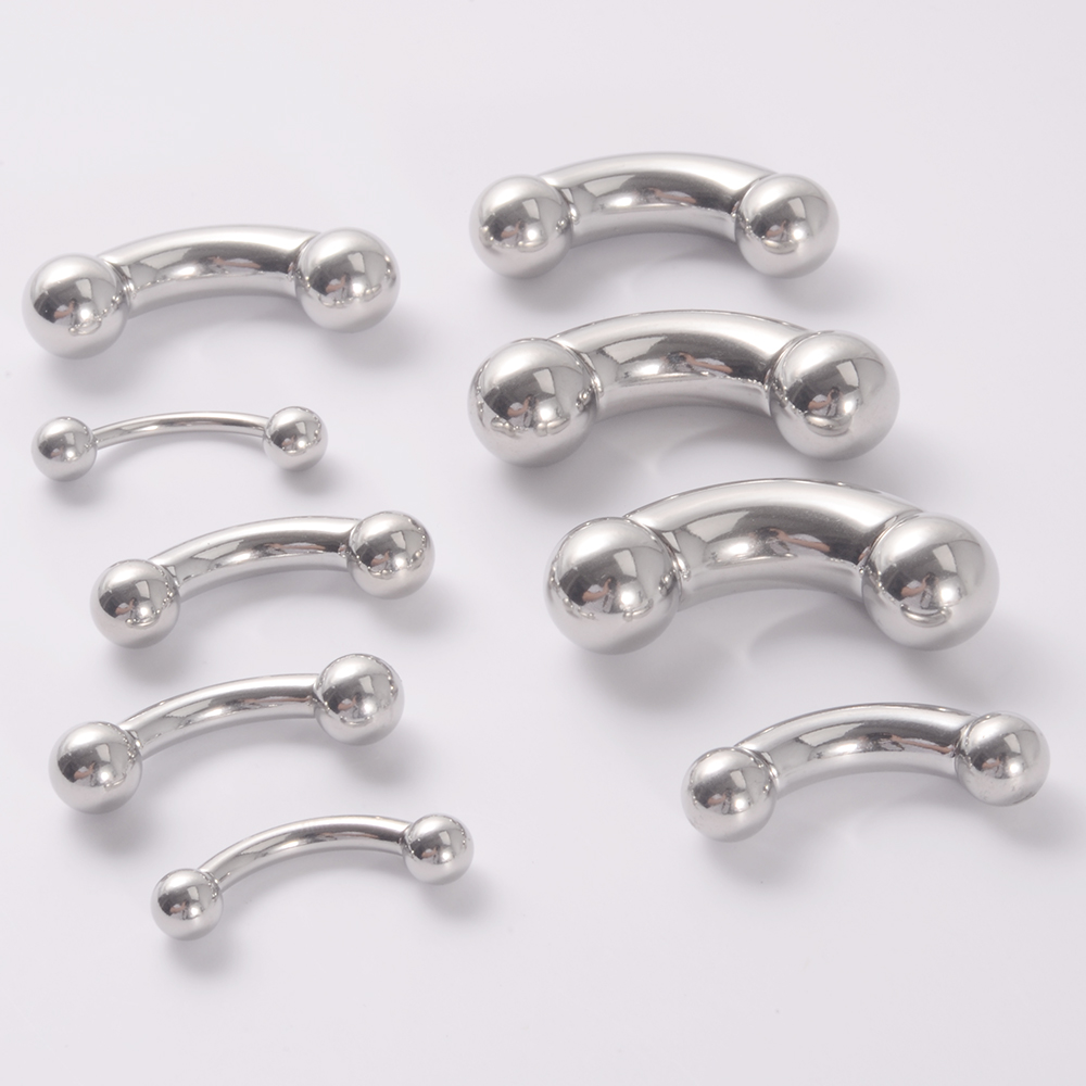 1PC Stainless Steel Straight B - Nipple Bar Curved ulasan dan harga