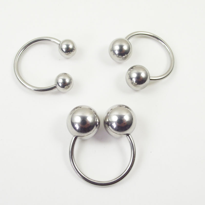 Big Ball Stainless Steel Barbe - Nipple Bar Curved ulasan dan harga