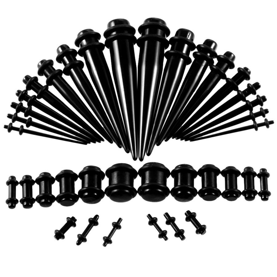 36pcs/lot Acrylic Ear Gauge Ta - Body Jewelry Ear Gauges ulasan dan harga