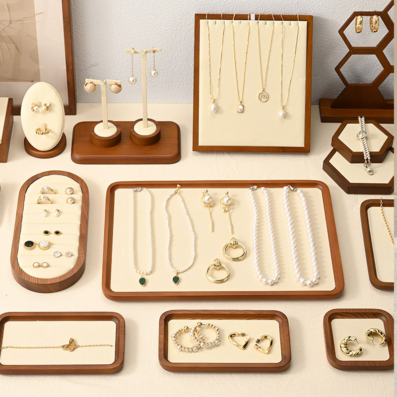 Orilv Wooden Jewelry Stand Nec - Body Jewelry Display ulasan dan harga