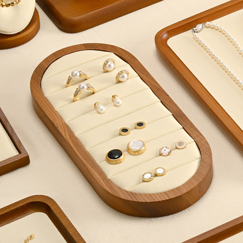 Orilv Wooden Jewelry Stand Nec - Body Jewelry Display ulasan dan harga