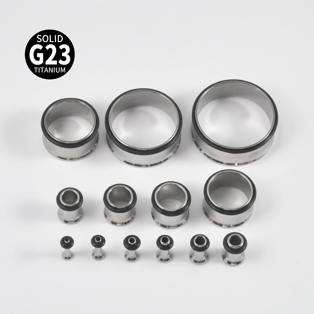 1Pair G23 Titanium Single Flar - Body Jewelry Ear Gauges ulasan dan harga