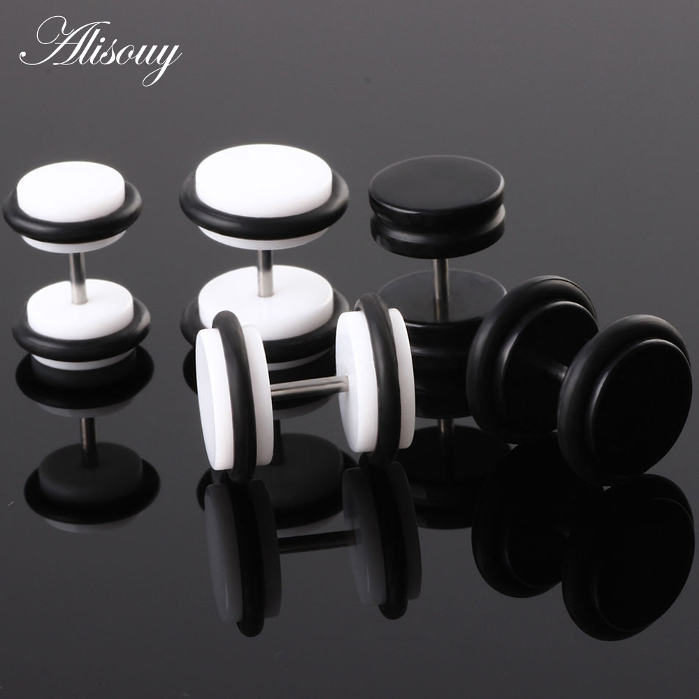 2PCS Acrylic Fake Cheater Ear  - Body Jewelry Ear Gauges ulasan dan harga