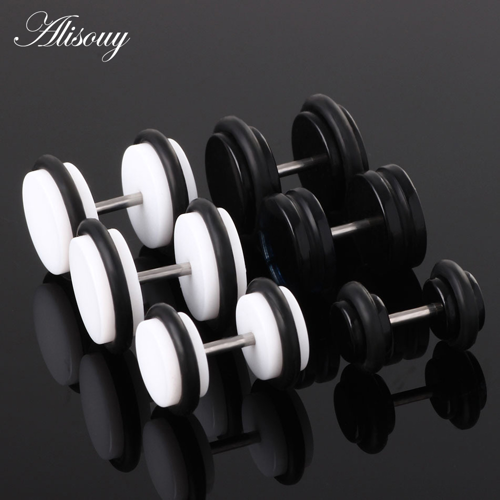 2PCS Acrylic Fake Cheater Ear  - Body Jewelry Ear Gauges ulasan dan harga