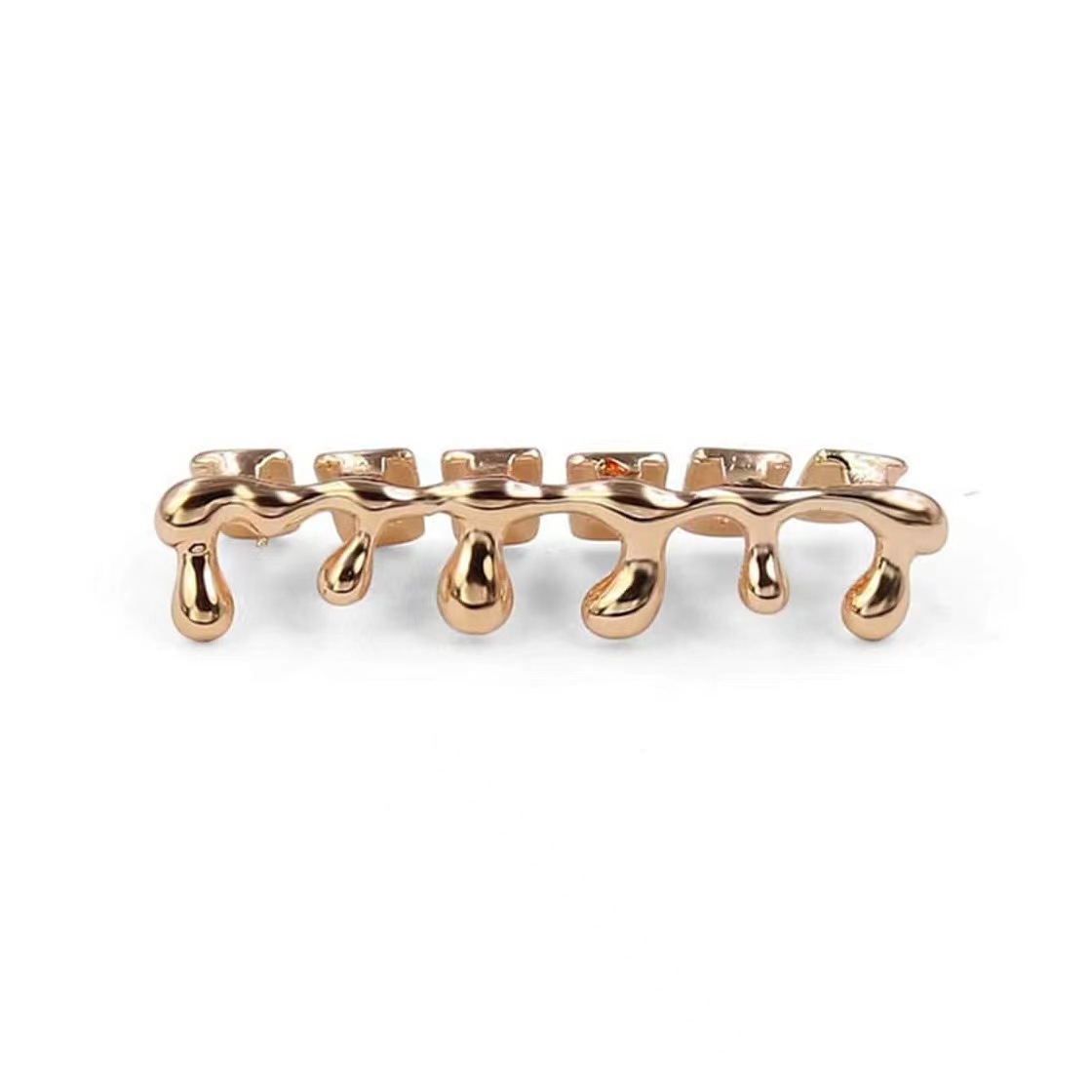 The Water-Drop Lower Teeth Hip - Body Jewelry Gold Plated ulasan dan harga