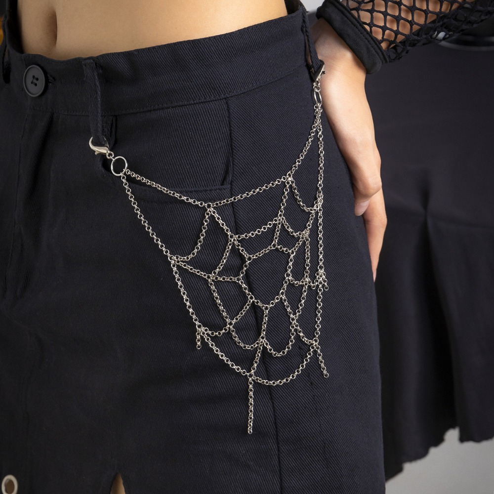 Gothic Punk Sliver Color Spide - Body Jewelry Charms ulasan dan harga