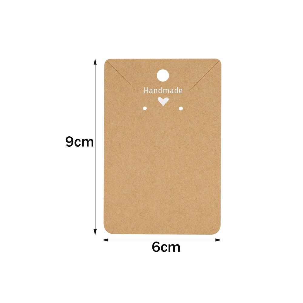50pcs 6x9cm Handmade With Love - Body Jewelry Display ulasan dan harga