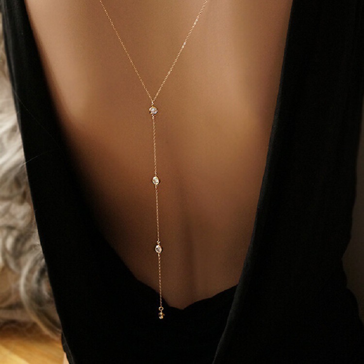 New Rhinestone Sexy Women's Ba - Body Jewelry Chains ulasan dan harga