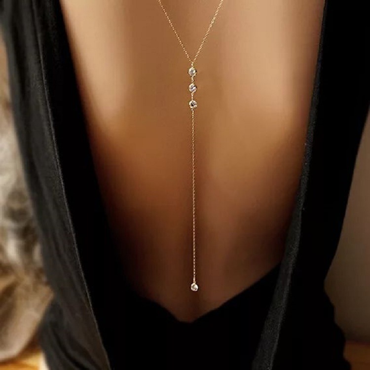 New Rhinestone Sexy Women's Ba - Body Jewelry Chains ulasan dan harga