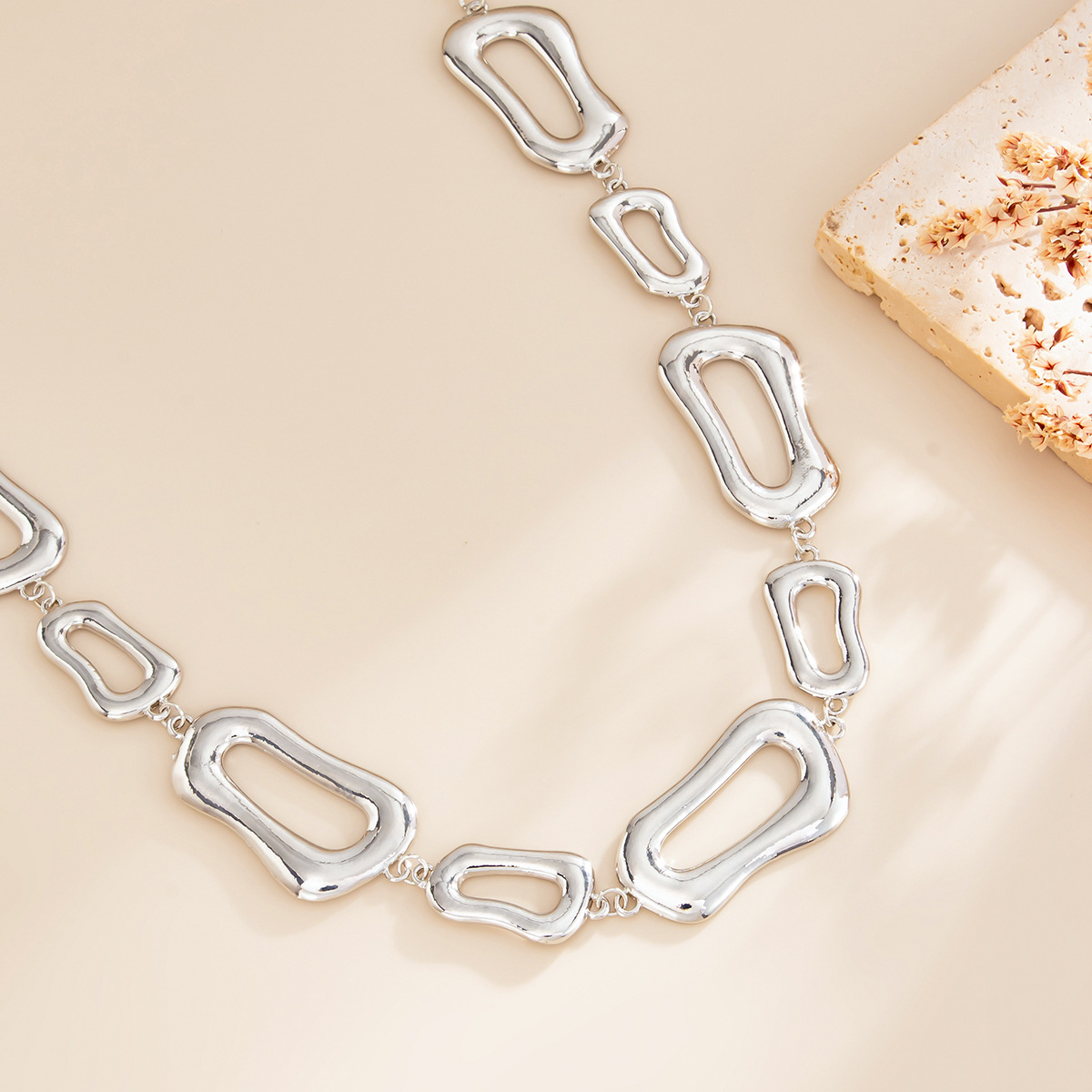 Body Chain Geometric Hollow Ir - Body Jewelry Gold Plated ulasan dan harga