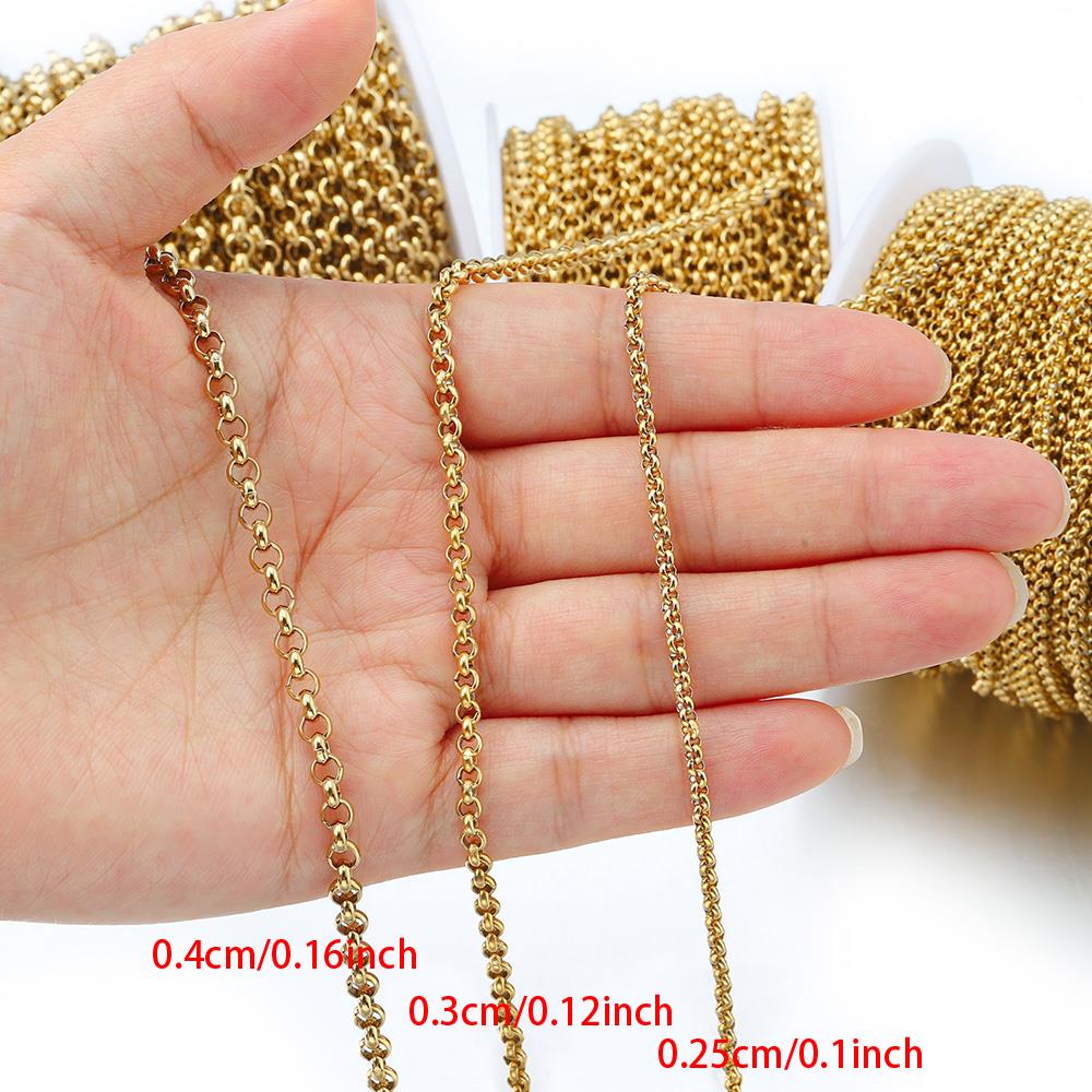 1 Meter 2-4mm Stainless Steel  - Body Jewelry Chains ulasan dan harga