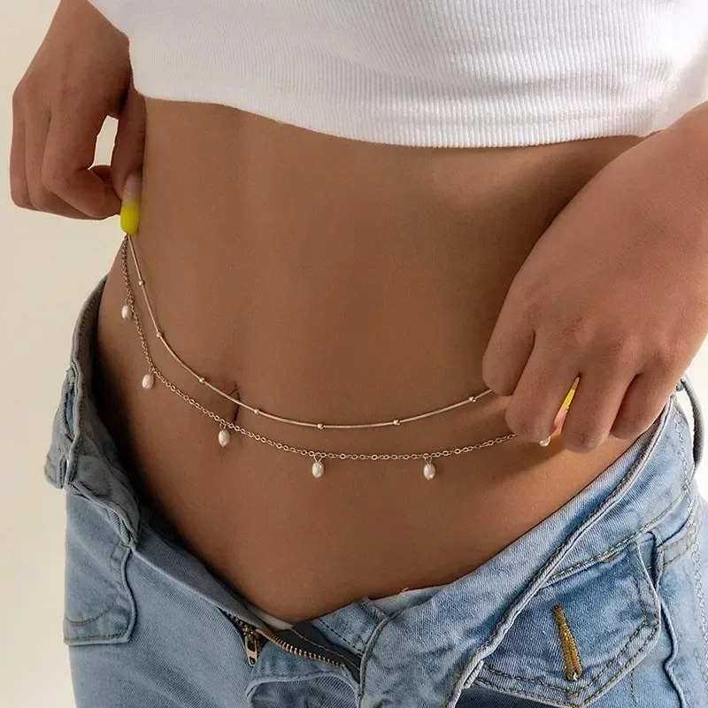 New Charm Sexy Double Layer Bu - Body Jewelry Chains ulasan dan harga