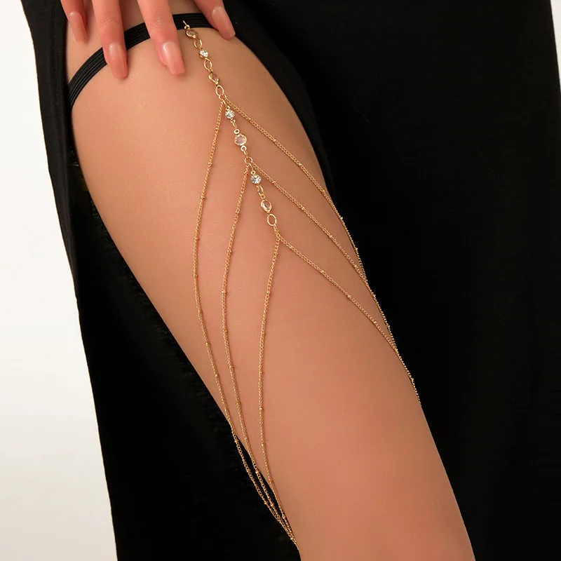 Fashion Summer Bohemian Thigh  - Body Jewelry Chains ulasan dan harga