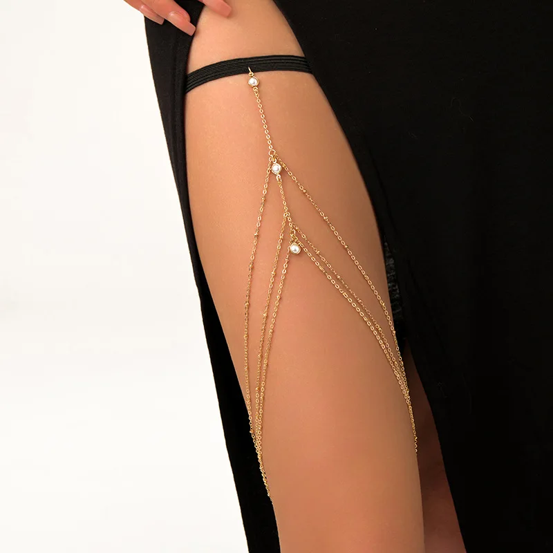 Fashion Summer Bohemian Thigh  - Body Jewelry Chains ulasan dan harga
