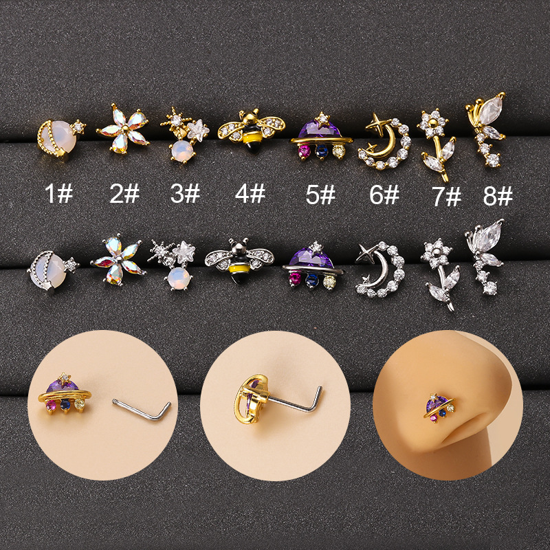 20G Fashion 316L Surgical Stai - Body Jewelry Indian ulasan dan harga