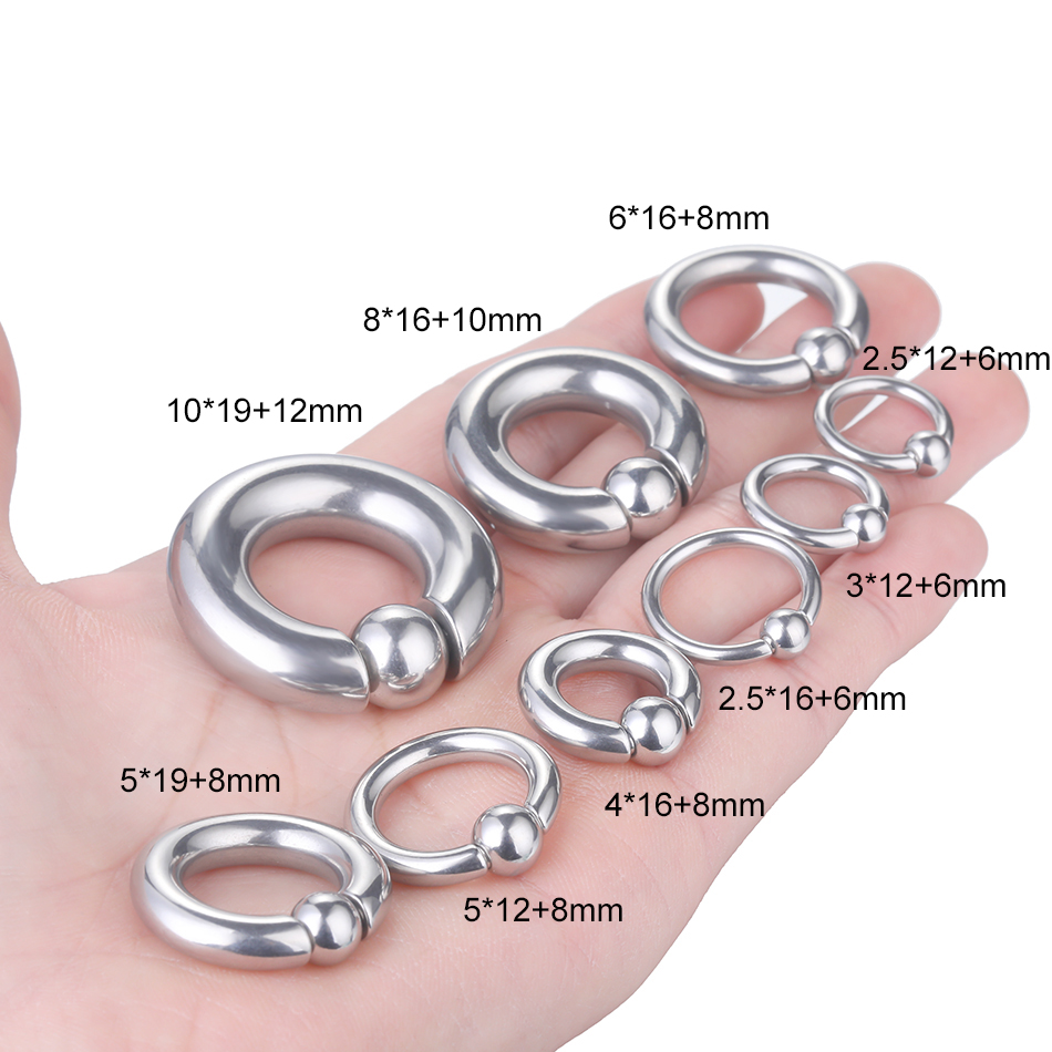 1pcs Stainless Steel Large Gau - Body Jewelry Ear Gauges ulasan dan harga