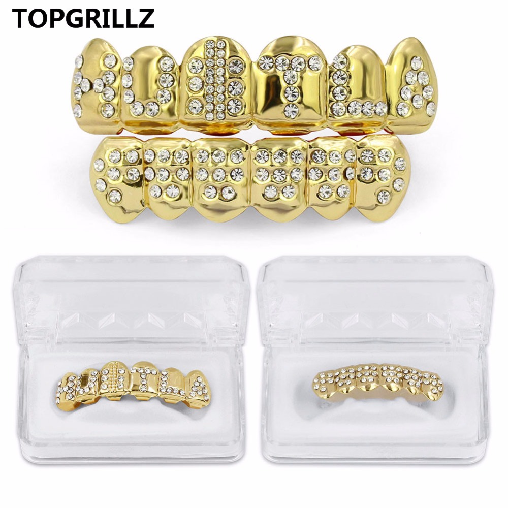 TOPGRILLZ Gold Color Plated Ic - Body Jewelry Gold Plated ulasan dan harga