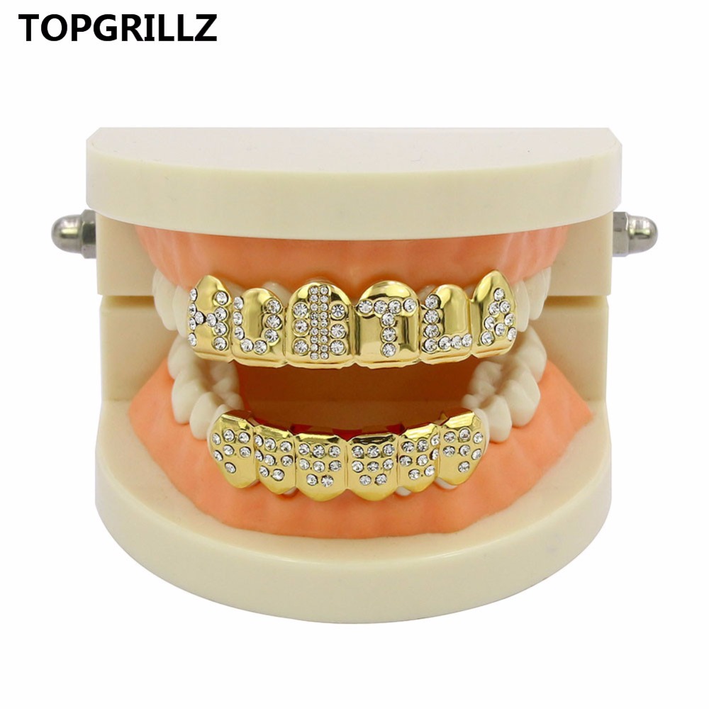 TOPGRILLZ Gold Color Plated Ic - Body Jewelry Gold Plated ulasan dan harga