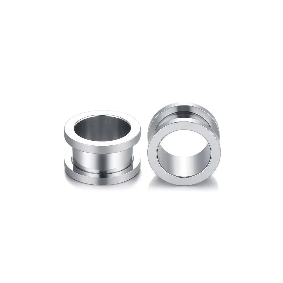 1Pair Stainless Steel Ear Plug - Body Jewelry Ear Gauges ulasan dan harga
