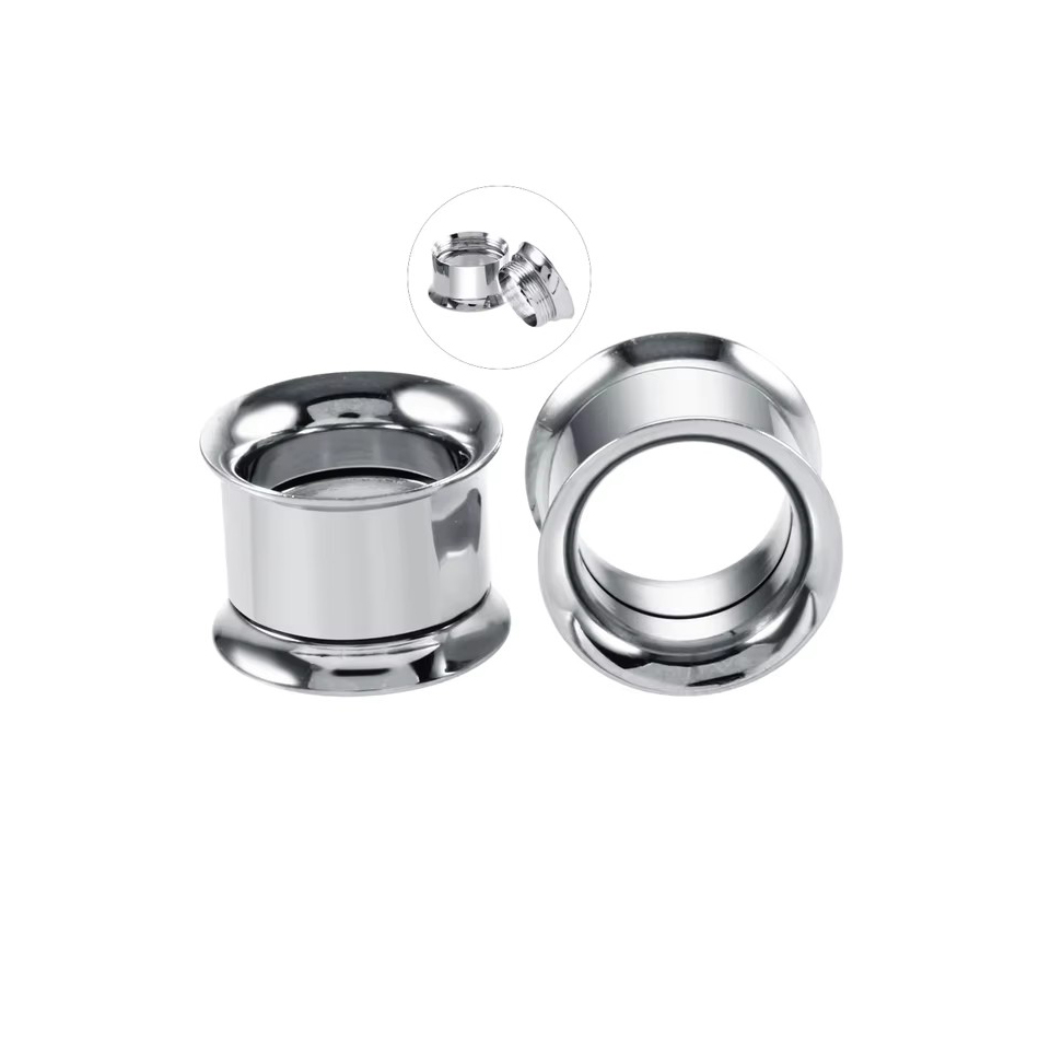 1Pair Stainless Steel Ear Plug - Body Jewelry Ear Gauges ulasan dan harga