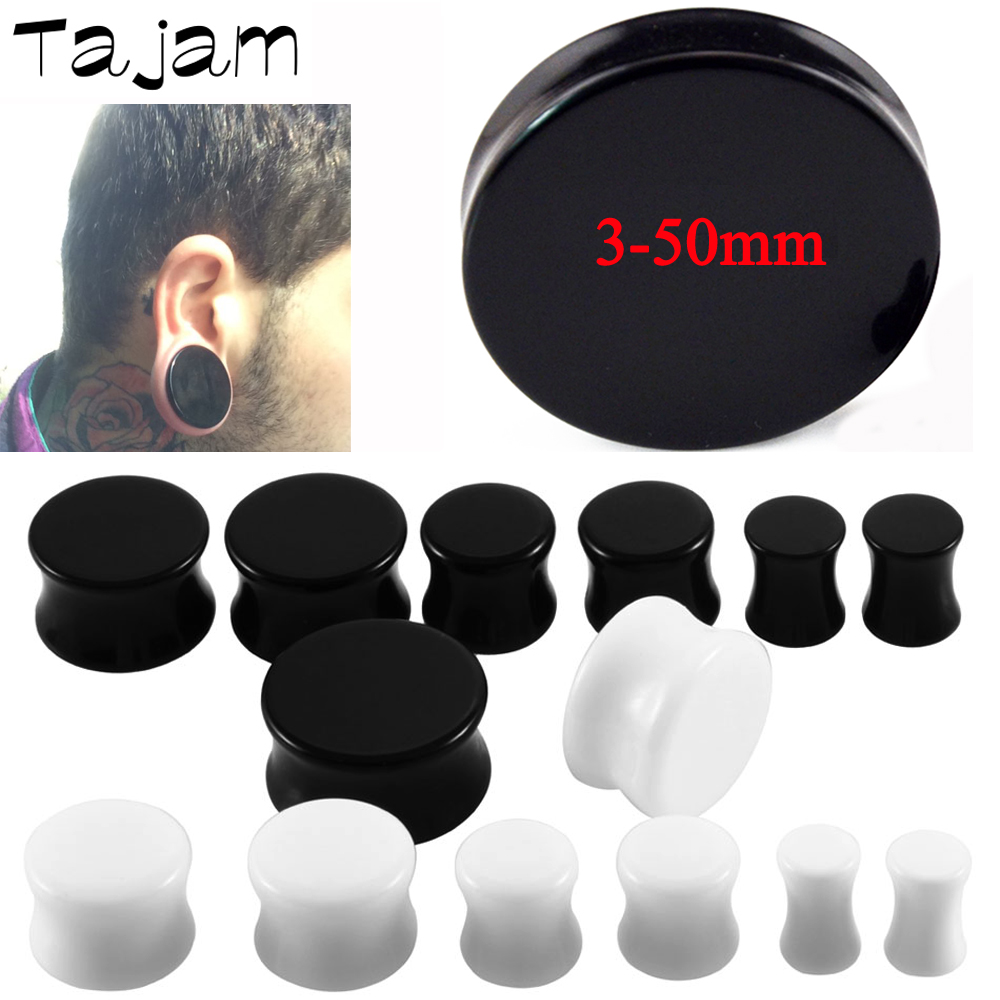 1 Pair 3mm-50mm Big Size Solid - Body Jewelry Ear Gauges ulasan dan harga