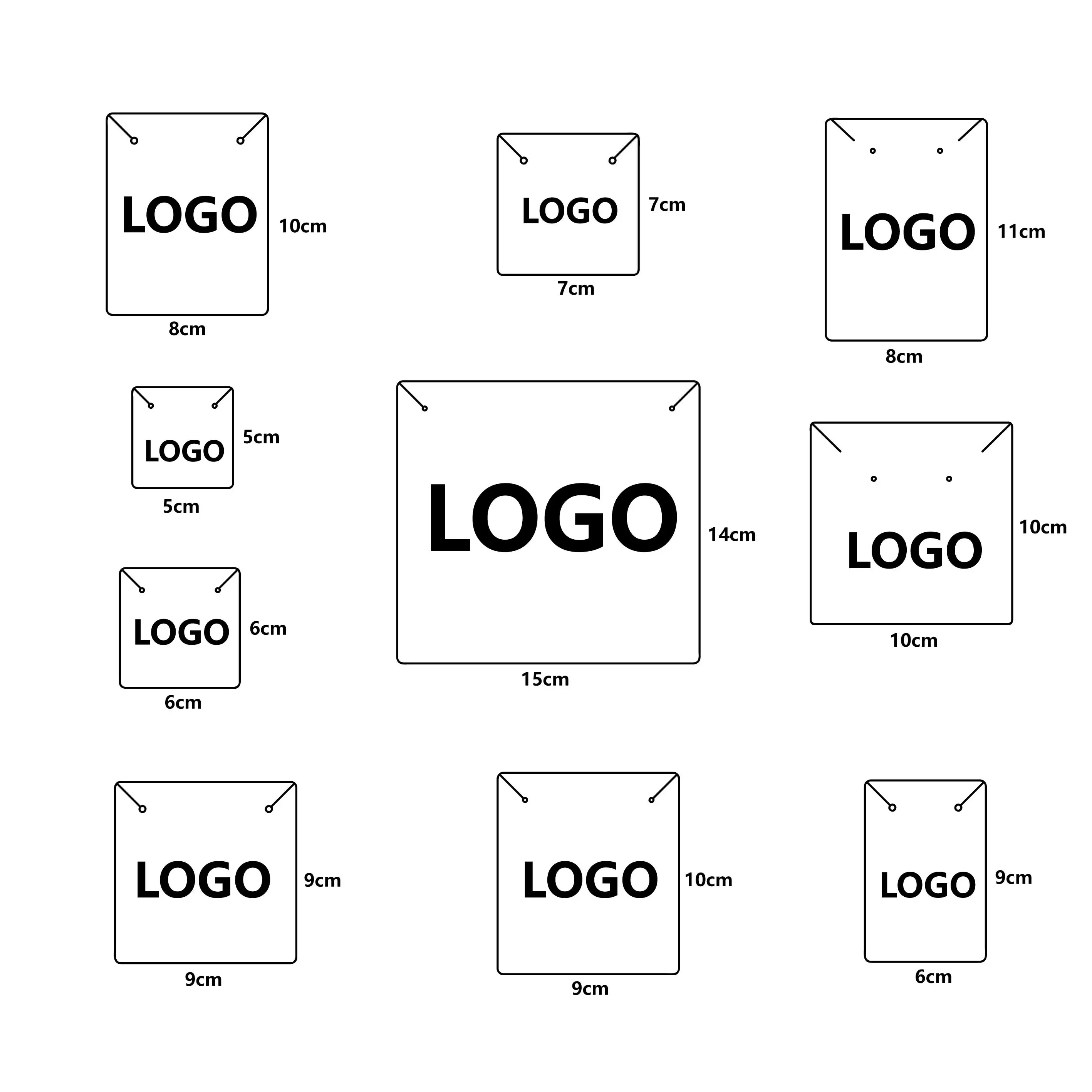 Print Logo Personalize Necklac - Body Jewelry Display ulasan dan harga