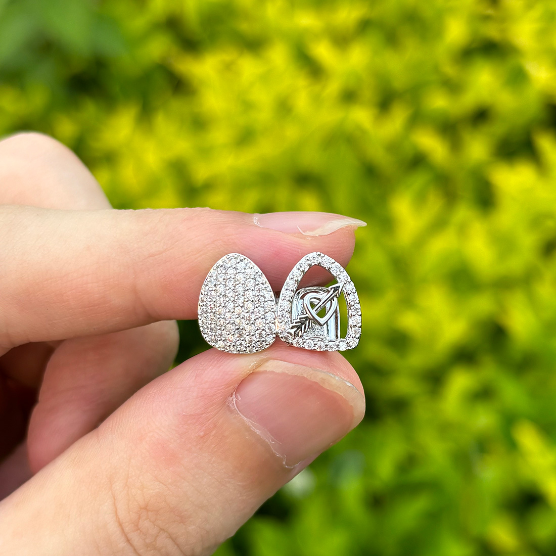 RACHELZ Hip Hop Double Love He - Body Jewelry Gold Plated ulasan dan harga