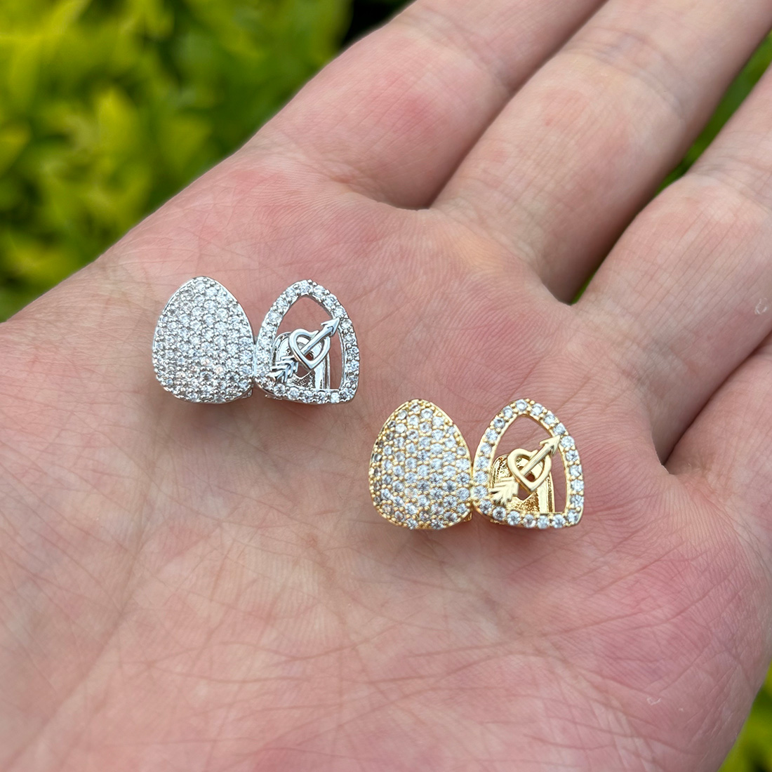 RACHELZ Hip Hop Double Love He - Body Jewelry Gold Plated ulasan dan harga