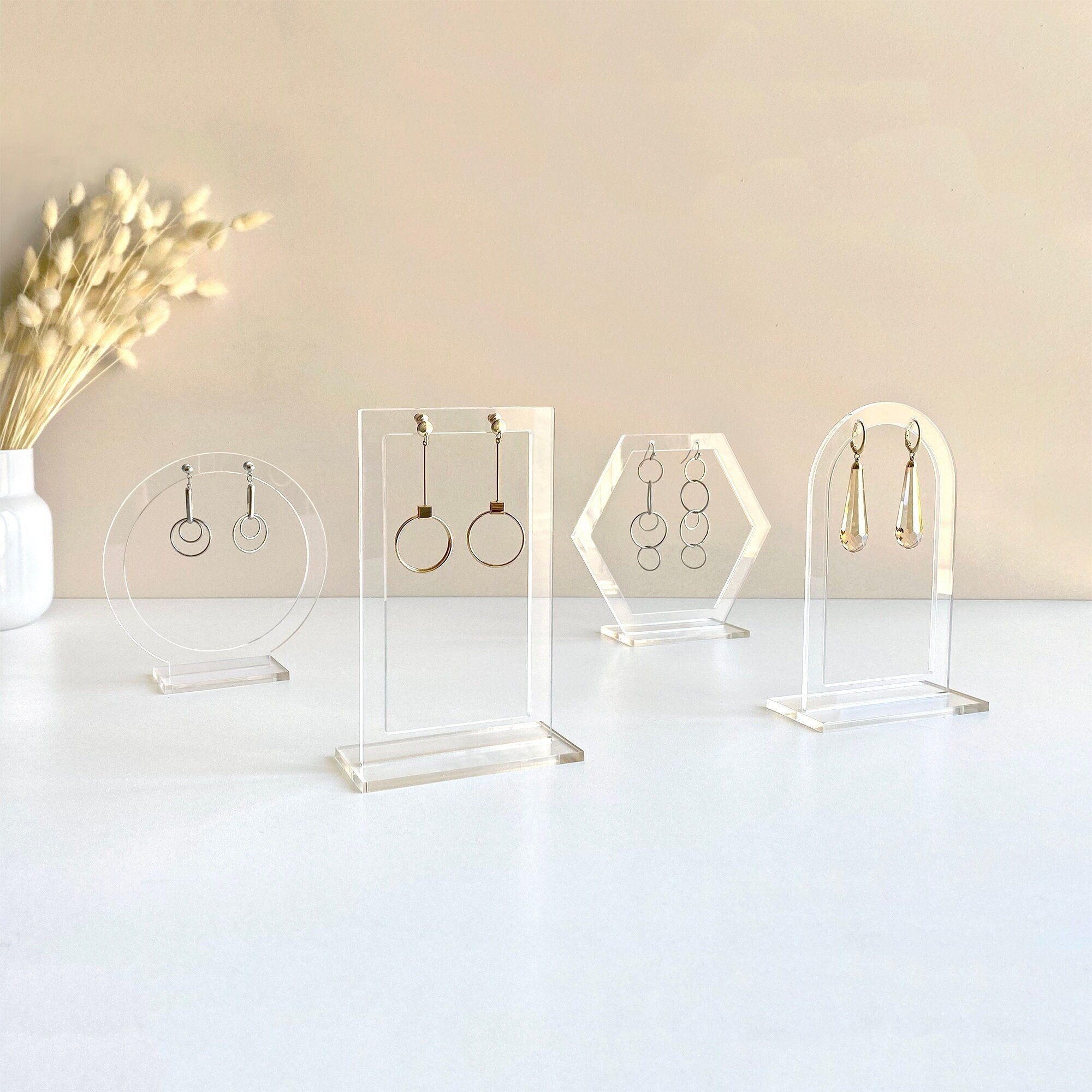 Earring Display Stand ,Clear A - Body Jewelry Display ulasan dan harga