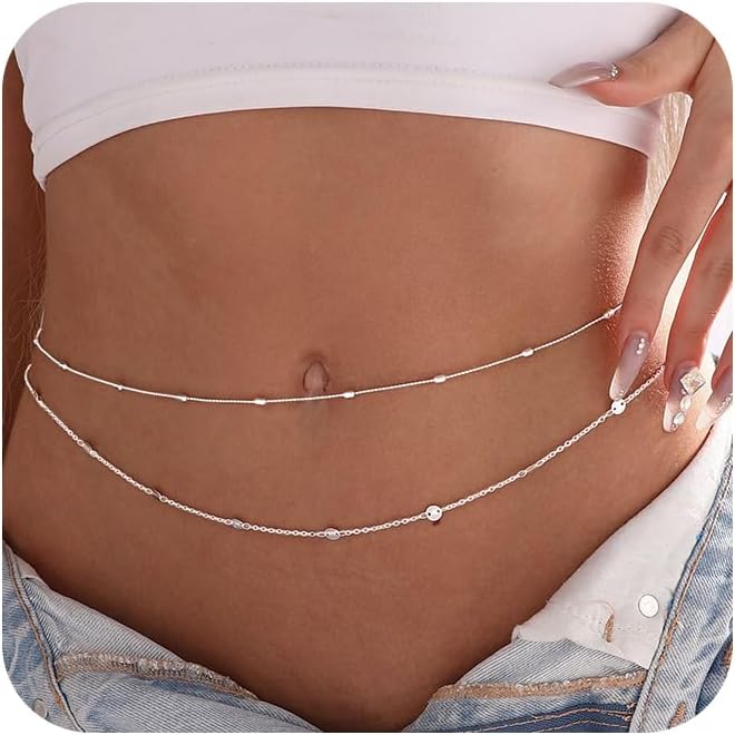 Women Waterproof Body Chain 18 - Body Jewelry Gold Plated ulasan dan harga