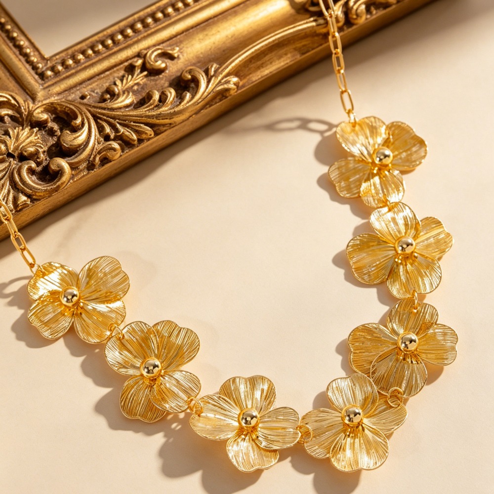 Bohemian Sweet Gold Color Meta - Body Jewelry Charms ulasan dan harga