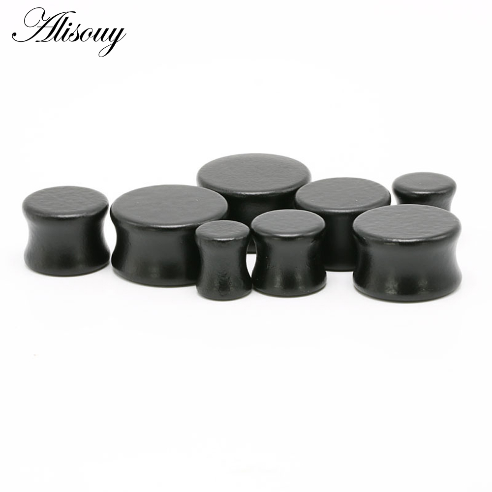 1PC Fashion Ear Plugs Wood Fle - Body Jewelry Ear Gauges ulasan dan harga