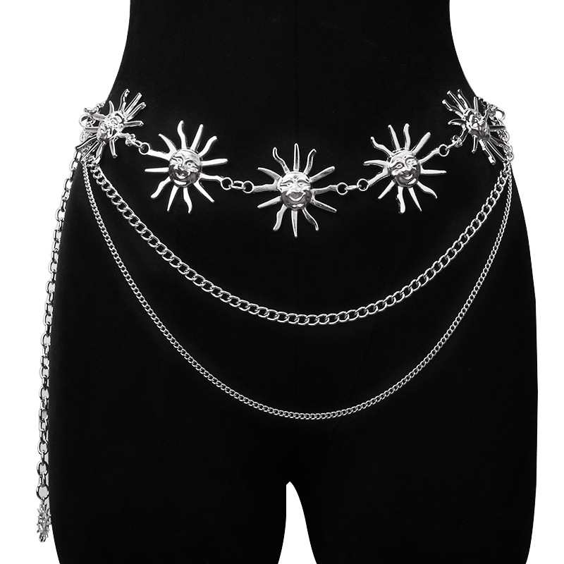 Chunky Multilayer Punk Gothic  - Body Jewelry Chains ulasan dan harga