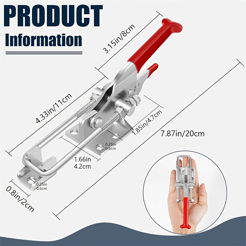 2Pcs Heavy-Duty Clamps Adjusta - Threadless Push Pin ulasan dan harga