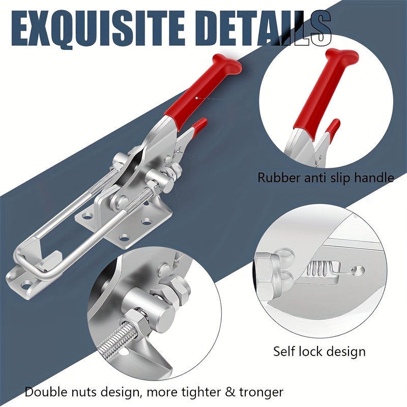 2Pcs Heavy-Duty Clamps Adjusta - Threadless Push Pin ulasan dan harga