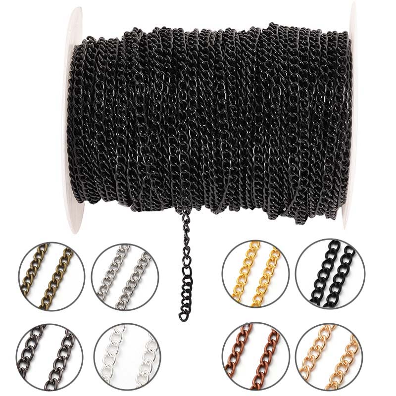 2Meters 2.5/3.5/4.5mm Metal Fl - Body Jewelry Chains ulasan dan harga