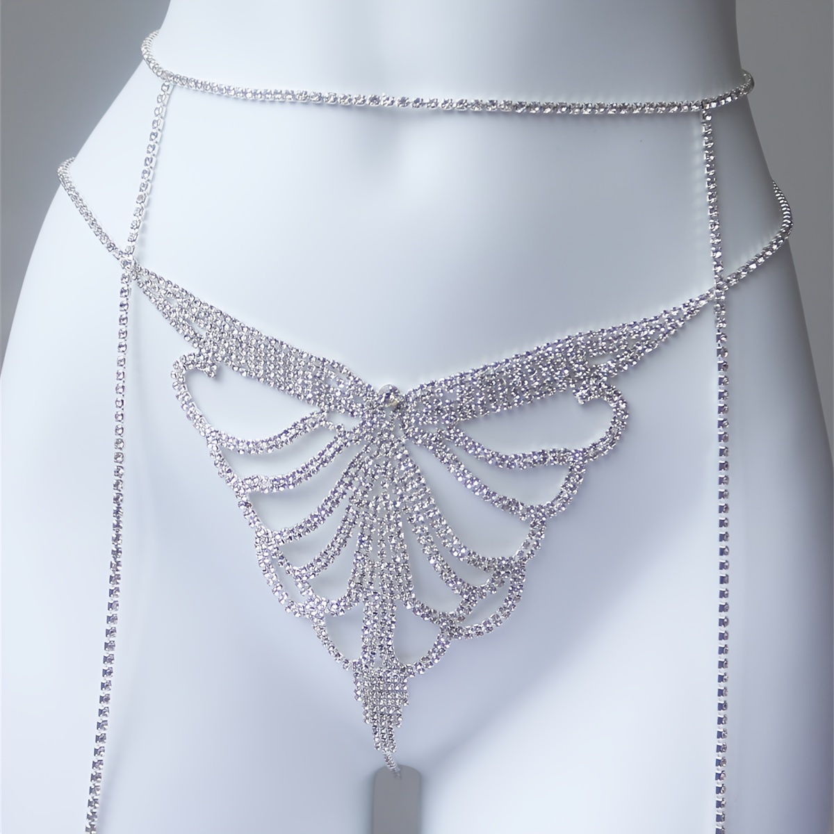 Multi layer rhinestone sparkli - Body Jewelry Chains ulasan dan harga