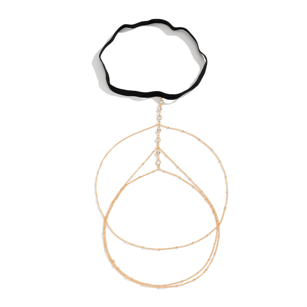 Boho Elastic Band Crystal Leg  - Body Jewelry Chains ulasan dan harga