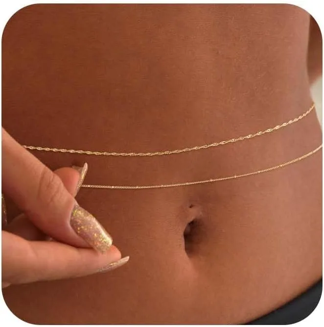 14k Gold Plated 26-33Inch Adju - Body Jewelry Gold Plated ulasan dan harga