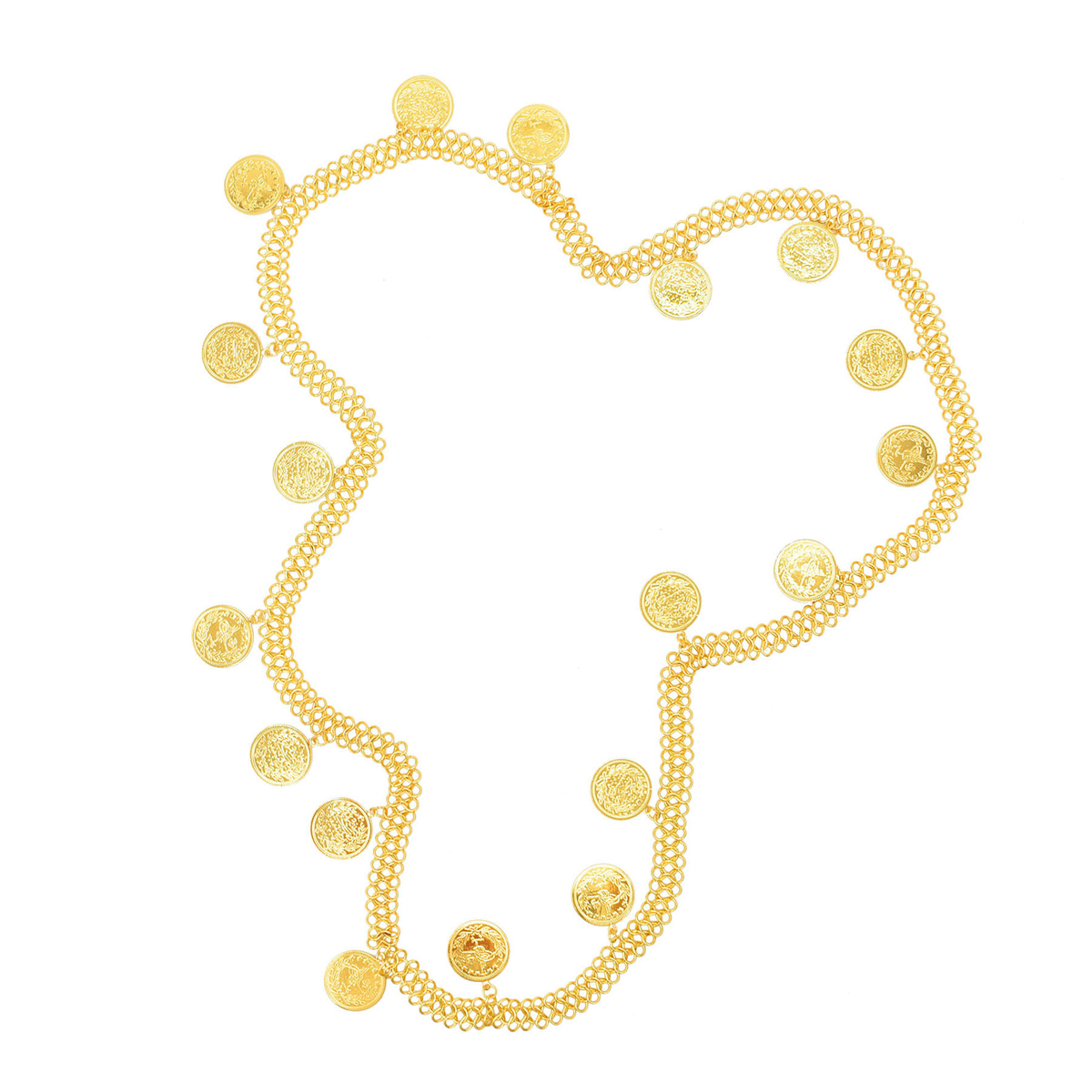Gold Plated Simple Large Coins - Body Jewelry Gold Plated ulasan dan harga