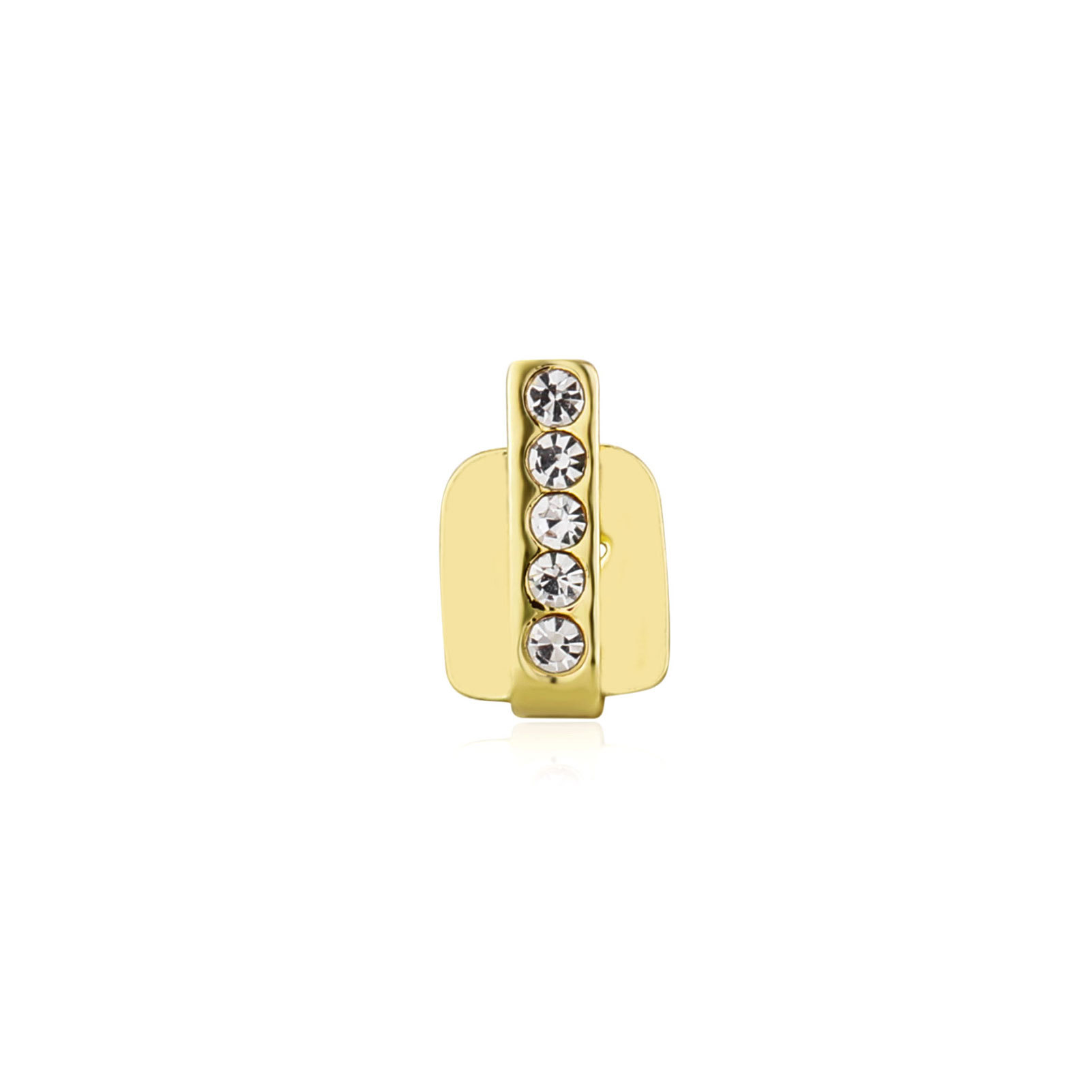 RACHELZ Hip Hop Single Vertica - Body Jewelry Gold Plated ulasan dan harga