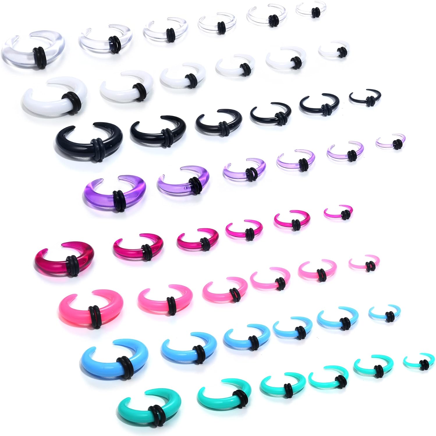 Florideco 4G-14G Acrylic Septu - Body Jewelry Ear Gauges ulasan dan harga