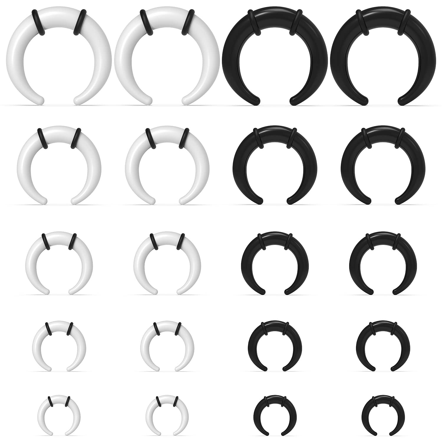 Large Septum Rings 14G 12G 8G  - Body Jewelry Ear Gauges ulasan dan harga